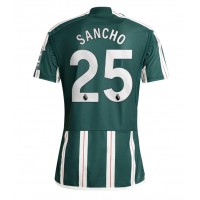Koszulka piłkarska Manchester United Jadon Sancho #25 Strój wyjazdowy 2023-24 tanio Krótki Rękaw